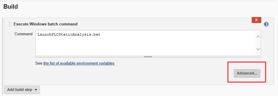 Jenkins build step advanced